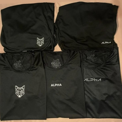 Kit 5 Peças All Black Dry Camisetas e Bermudas