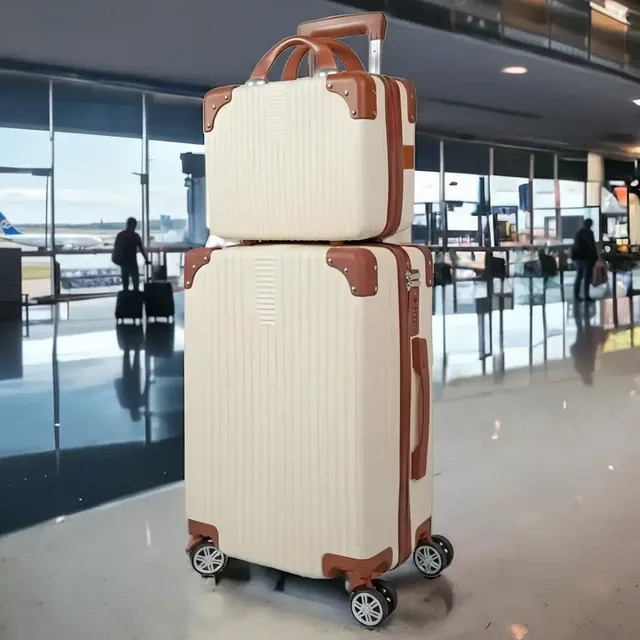 Mala De Viagem 10kg Promoção Rodas 360° Miami Com Frasqueira Bege Listras - Review