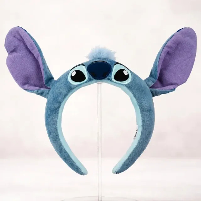 Tiara Stitch Pelúcia Arco Arquinho Cabelo Fofinha Original Stitch Fofinha