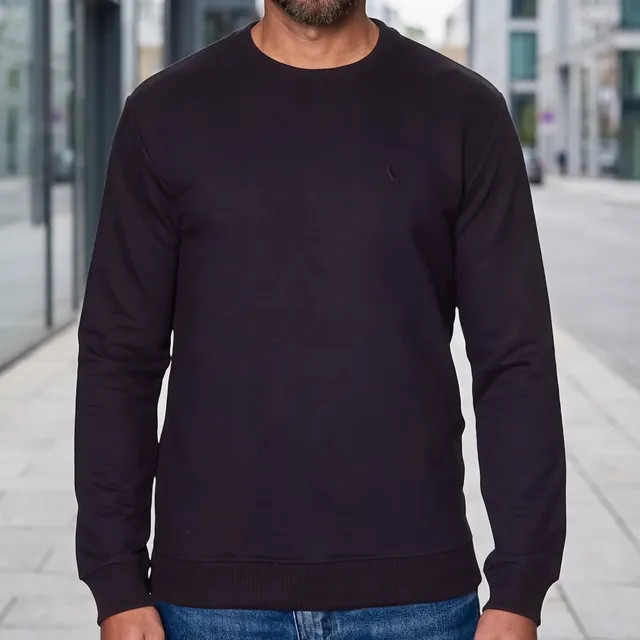 Suéter Moletom Reserva Masculino Básico New — Preto Liso (M)