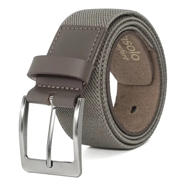Cinto Fasolo Masculino Casual Largo Elástico Comfort Couro