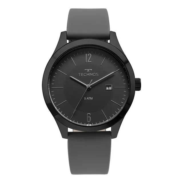 Relógio Masculino Technos Steel Cinza — design em aço cinza