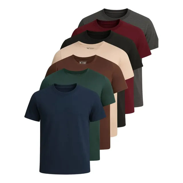Review: Kit 7 Camisetas Basica Lisa Algodão Premium Masculina