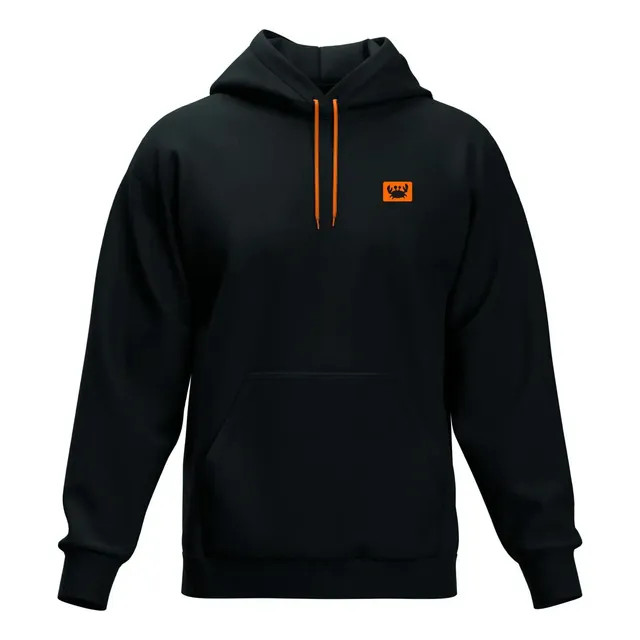 Moleton Capuz Blusa De Frio Lisa Cordão Neon Canguru Macio — conforto básico com toque neon