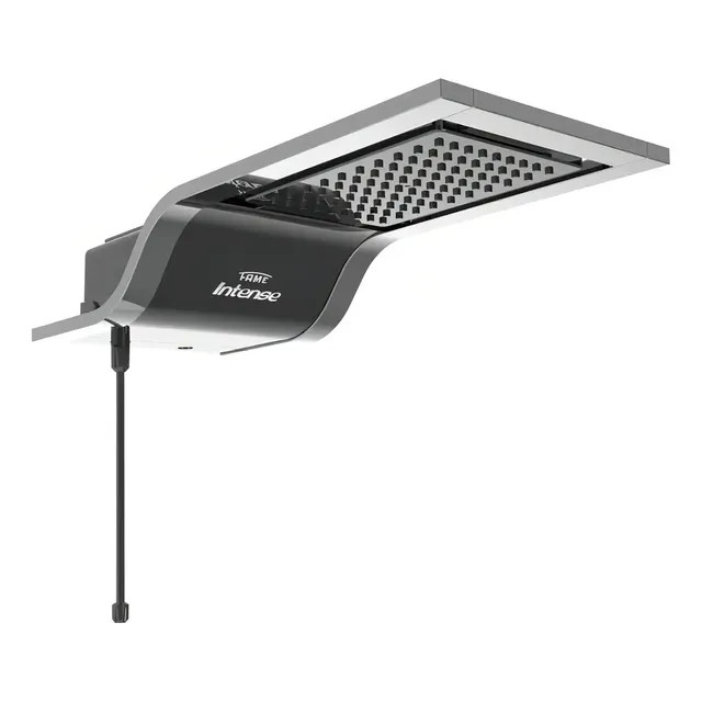 Ducha Eletrônica Intense Fame 5400W — acabamento Preto e Inox