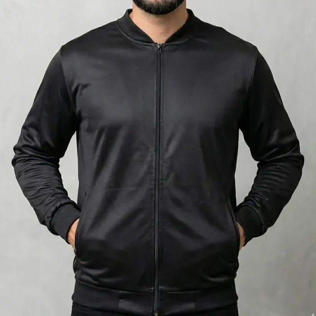 Jaqueta Masculina Bomber Chimpa com Zíper e Bolsos