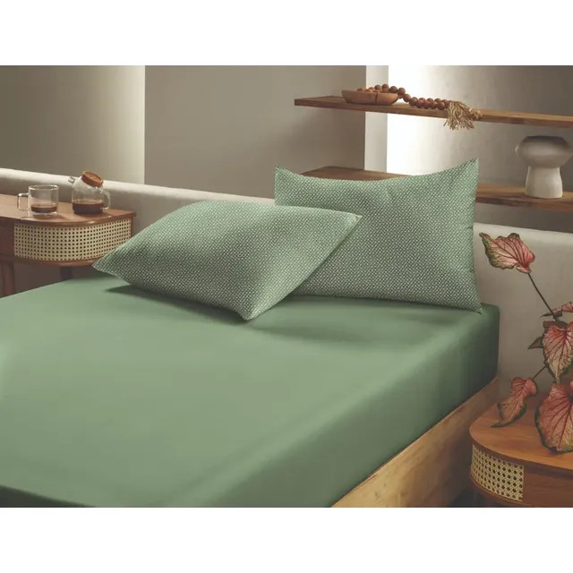 Jogo de Cama Simples 3pçs Queen Slim Organic Altenburg