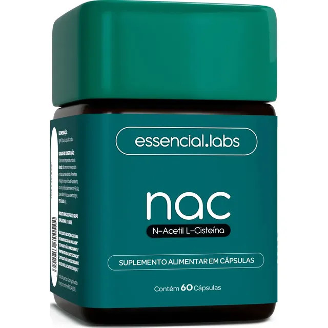 NAC 600mg - N-Acetil L-Cisteína em Fórmula Exclusiva (60 cápsulas)