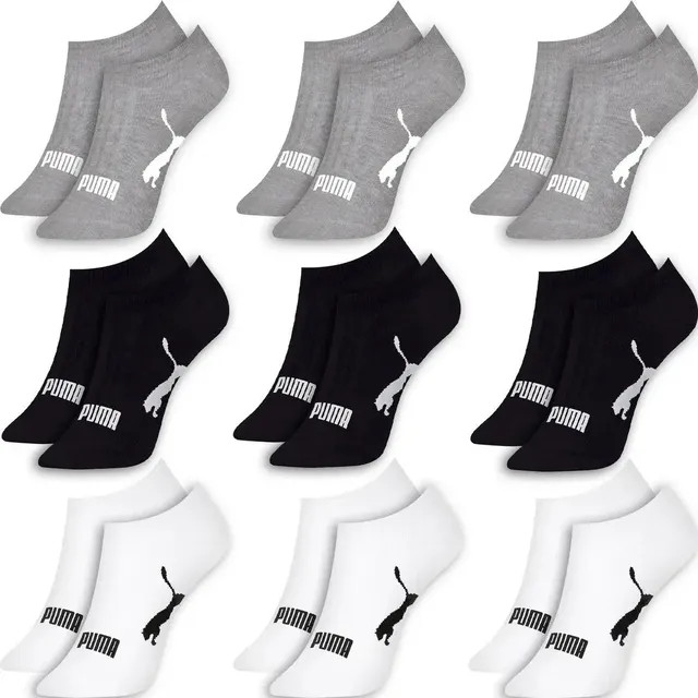 Kit 9 Pares Meias Puma Sapatilha Soquete Invisível Original