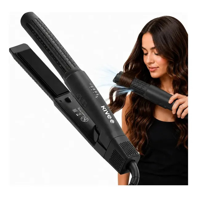 Chapinha 2 em 1 Kive KV-865 Profissional Bivolt — Alisa e Faz Cachos com Jato Frio e Íons Negativos