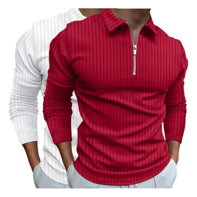 Kit 2 Camisas Polo Manga Longa Blusa Masculina Zíper — Versatilidade e praticidade
