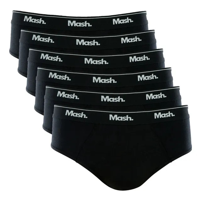 Kit 6 Cuecas Masculino Slip Mash De Algodão Macio Original — conforto em 6 unidades