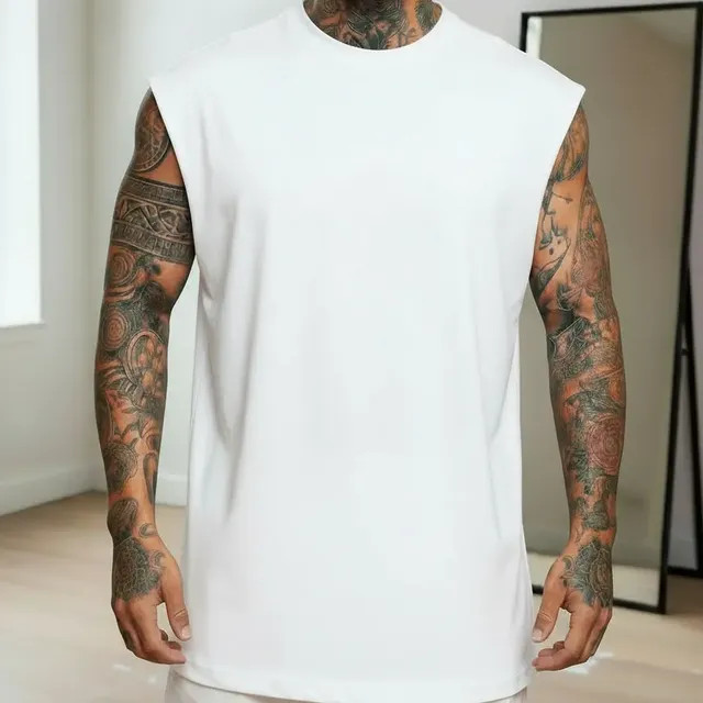 Review: Regata Oversized Masculino Tamanho Grande Básica Lisa Branco P