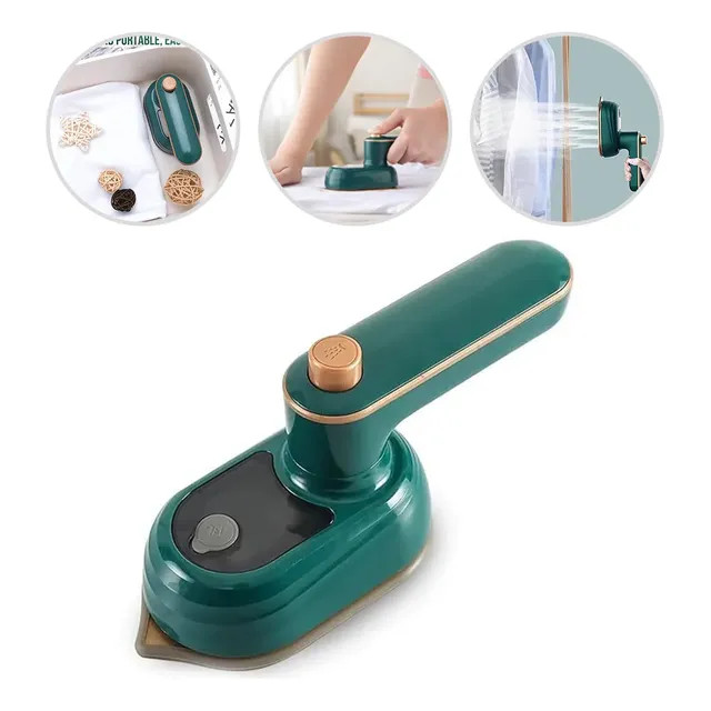 Mini Ferro De Passar Roupa A Vapor Para Viagem Bivolt Verde-escuro 127/220v — review