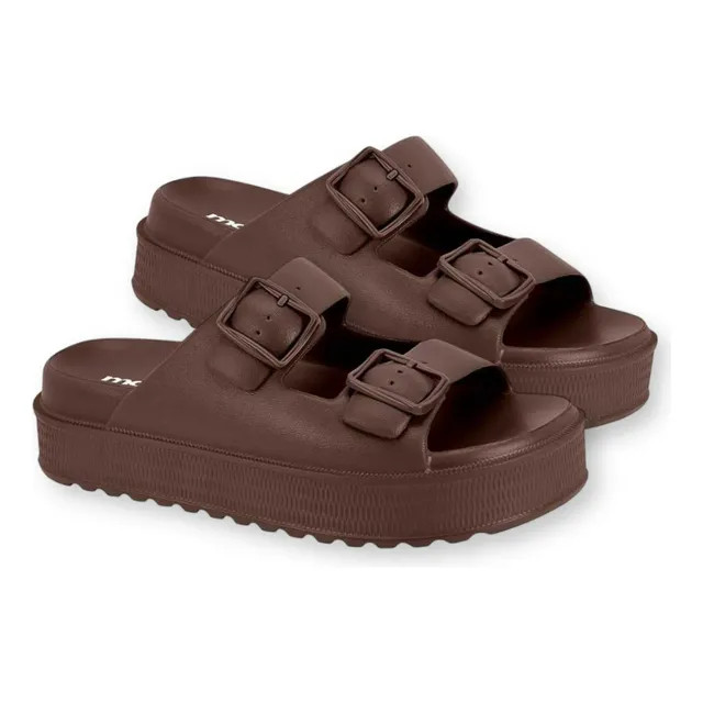 Review: Sandália Chinelo Papete Moleca Feminina Birken Confortável Chocolate 40 Br