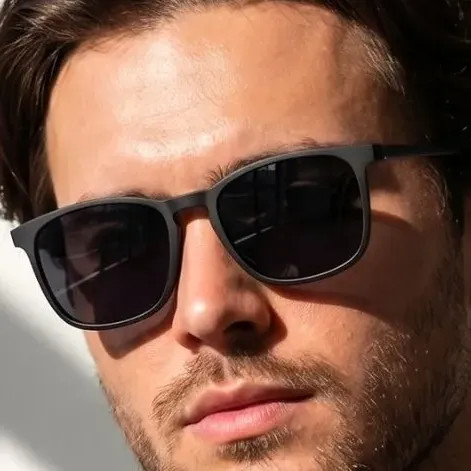 Óculos De Sol Masculino Quadrado Clássico UV400 — Original Ntf