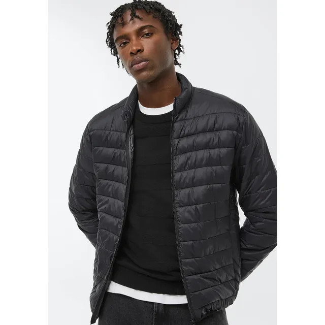 Jaqueta Masculina Puffer Matelassê + Saquinho Hering Preto M