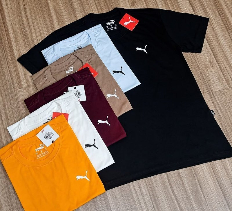 Camiseta Ess Small Puma Logo Poly Tee