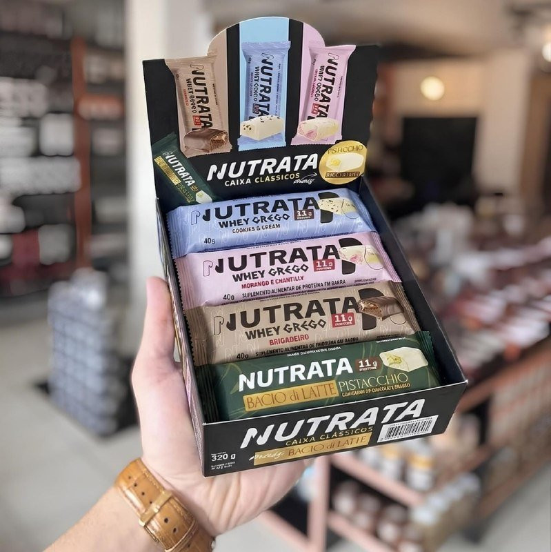 Barra Proteica Nutrata Caixa Mista Bacio 8un 320g