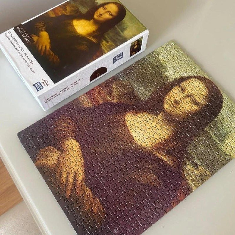 Quebra-Cabeça A Mona Lisa 500 Peças Nano