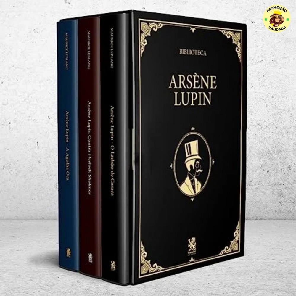 📚 Biblioteca Arsène Lupin Volume 01 - Box com 3 Livros