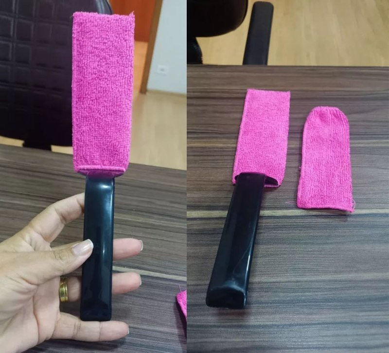 Espátula e Refil Limpa Box com Pano de Microfibra