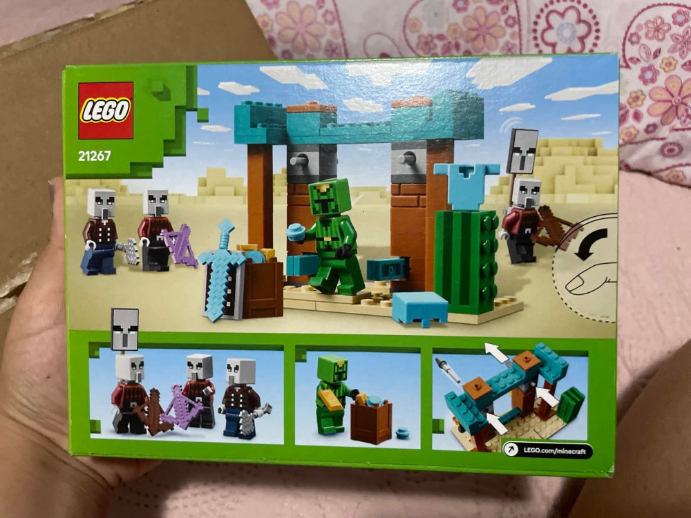LEGO Minecraft Patrulha de Illagers no Deserto