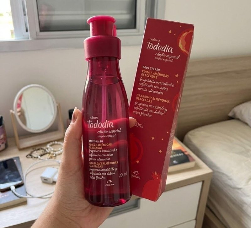 Body Splash Natura Tododia Romã E Amêndoas Glaceadas 200ml