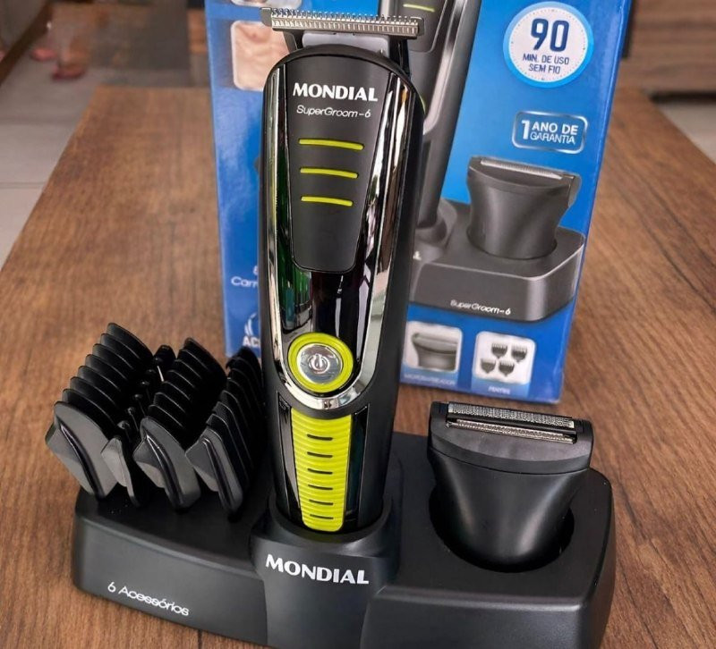 Aparador de Pelos Super Groom 6 BG-04 Mondial 6W
