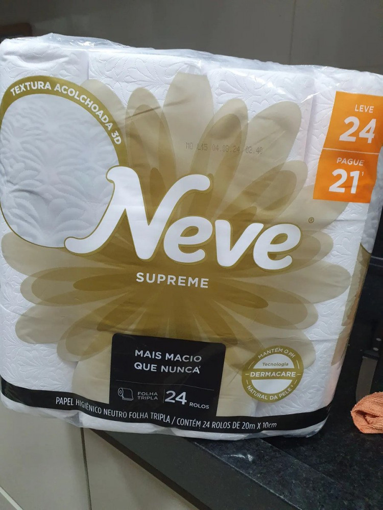 Papel Higiênico Neve Supreme Folha Tripla