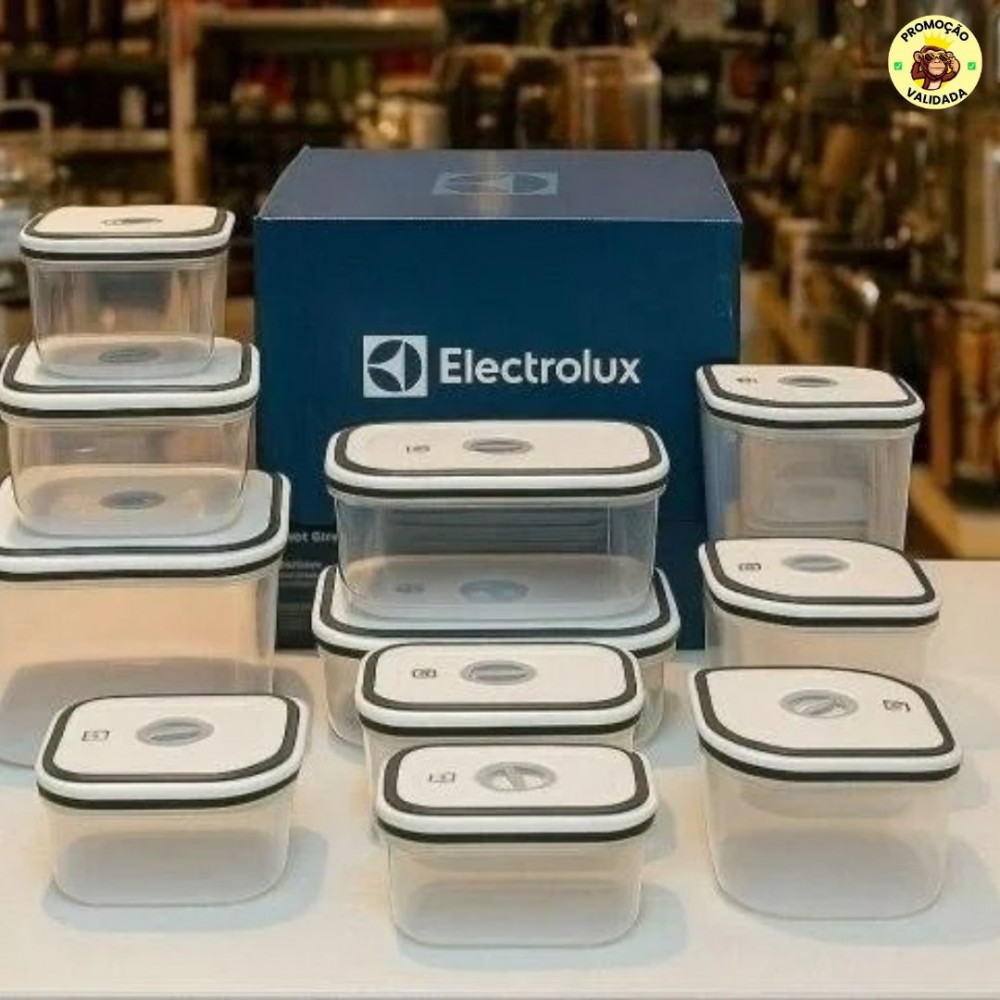 Electrolux Kit 12 Potes Herméticos de Plástico