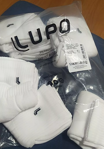 Kit 10 Pares Meias Lupo Algodão Cano Médio