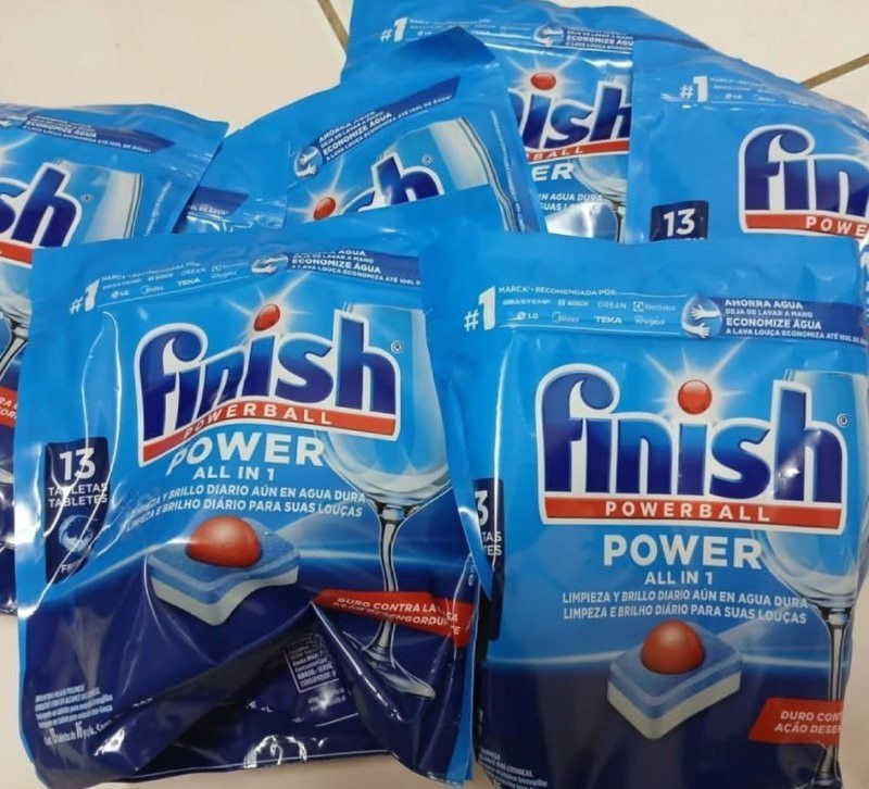 Finish Detergente para Lava Louças 91 tabletes Powerball