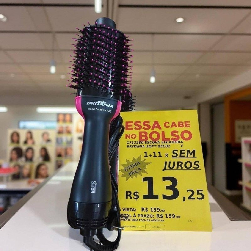 Escova Secadora Britânia 4 Em 1 1300w
