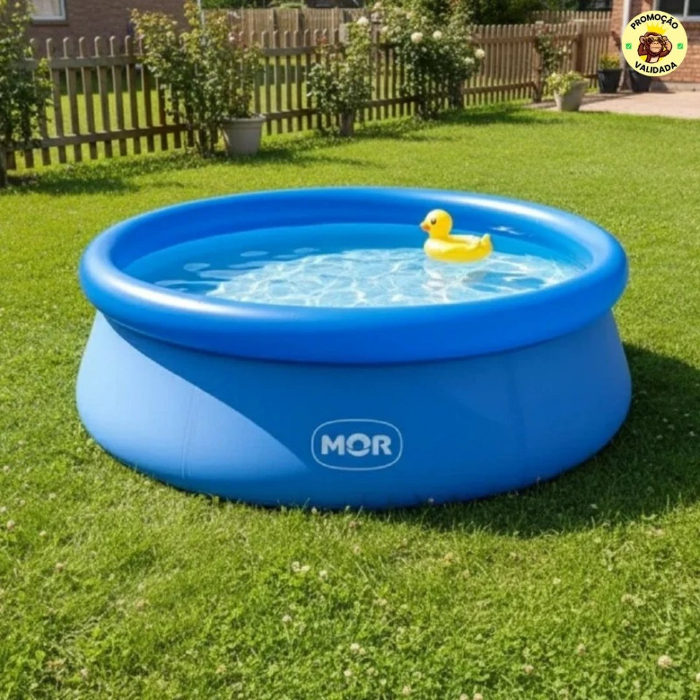 Piscina Redonda Inflável Splash Fun 1000L Mor Azul