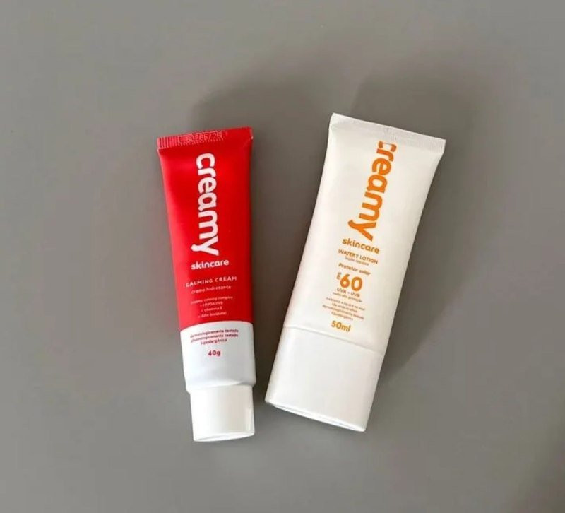 Kit Duo (Protetor Solar FPS60 + Calming Cream) - Creamy Skincare