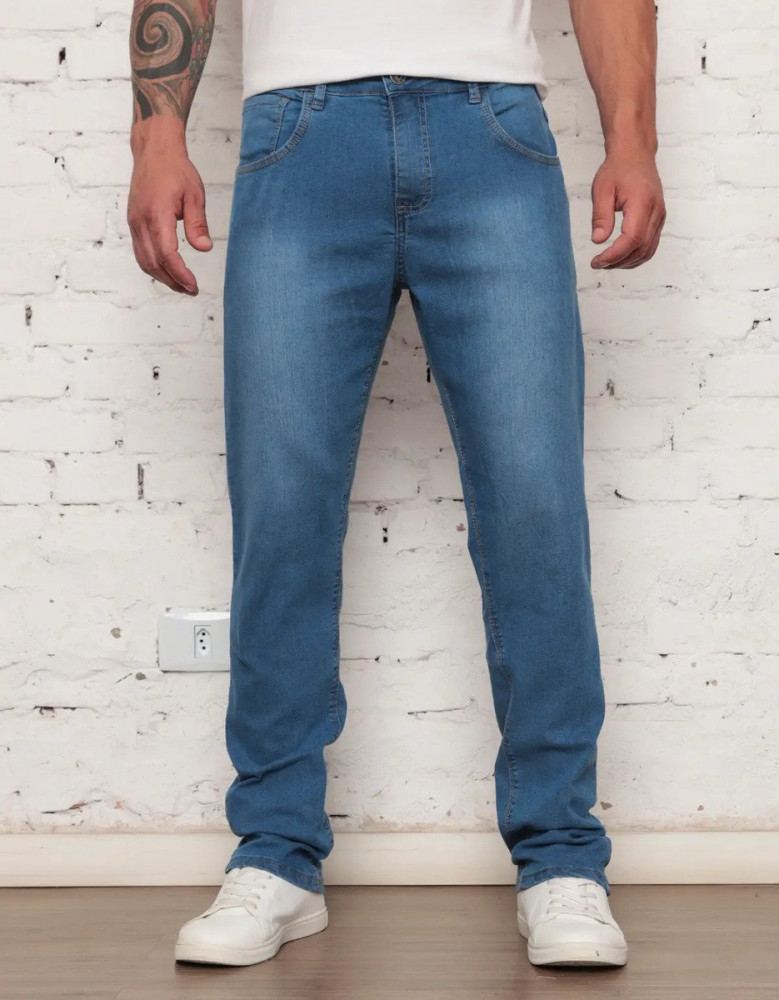 Calça Jeans Masculina Corte Reto Tradicional
