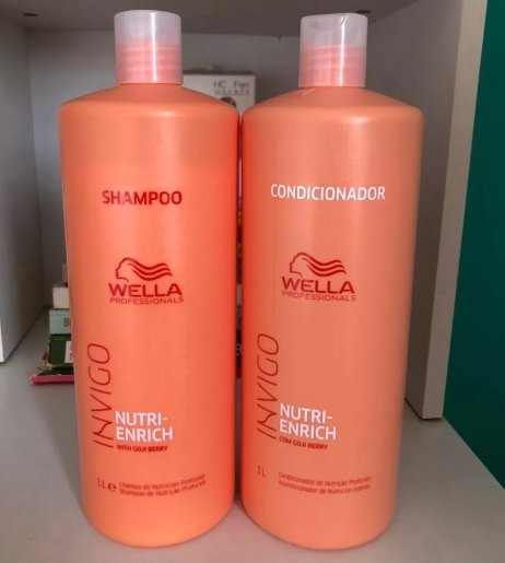 Kit Wella Shampoo e Condicionador Enrich 1L