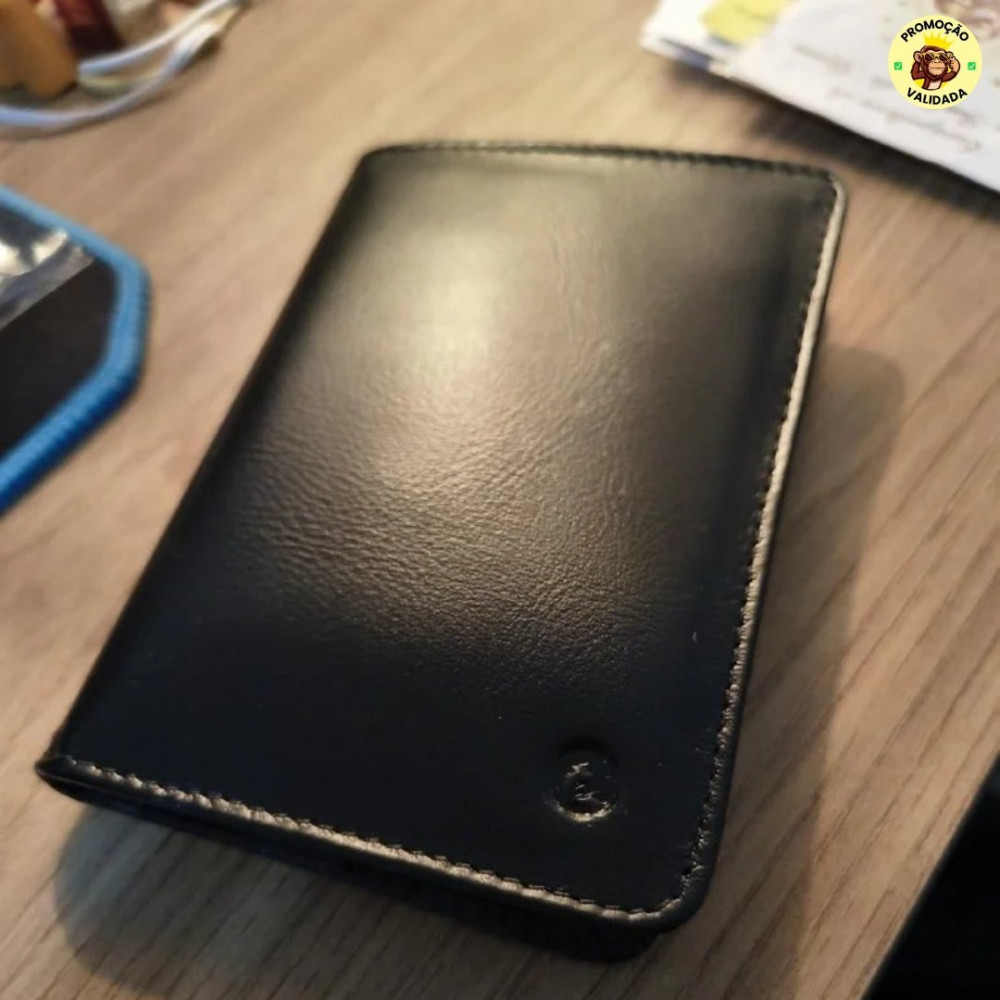 Carteira Slim Masculina Couro Legítimo