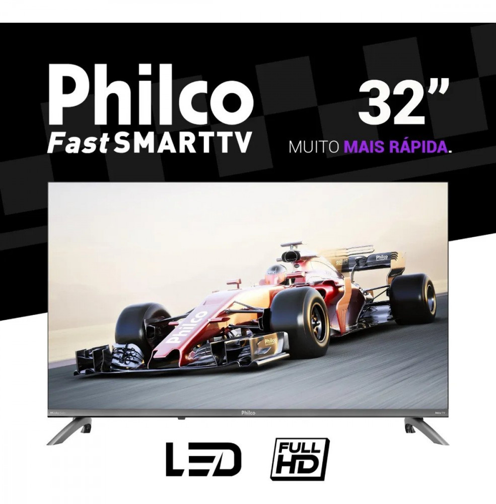 Smart TV 32 Philco Roku HDR10 Dolby Audio
