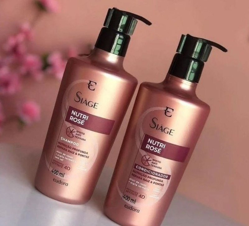 Eudora Kit Siàge Nutri Rose: Shampoo 400ml + Condicionador 400ml