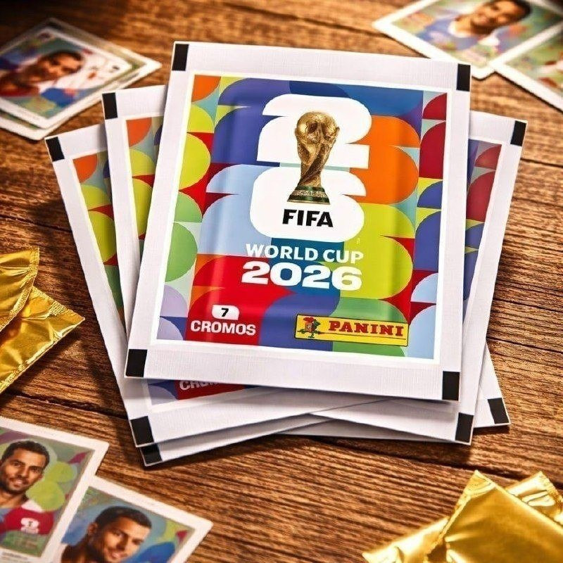 Kit com 12 Envelopes (84 Figurinhas) Panini da Copa do Mundo 2026