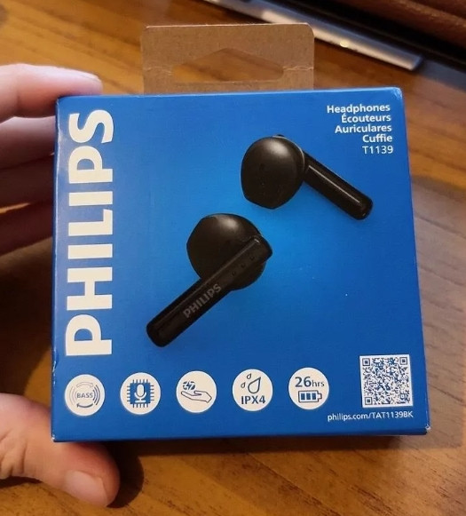 Fone de Ouvido Philips TWS Tat1139 Bluetooth Preto