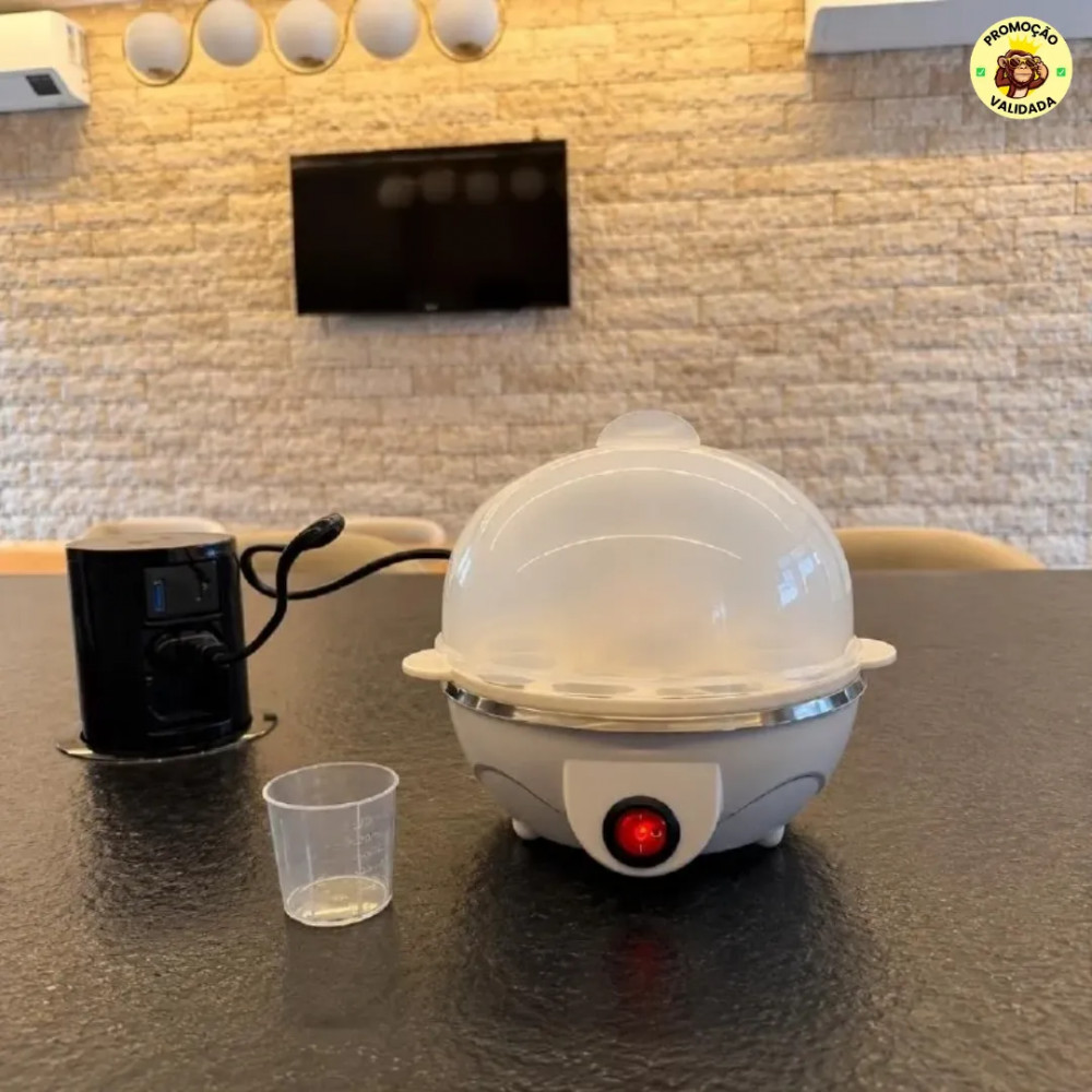 Cozedor Eletrico de Ovos a Vapor Portatil 220V