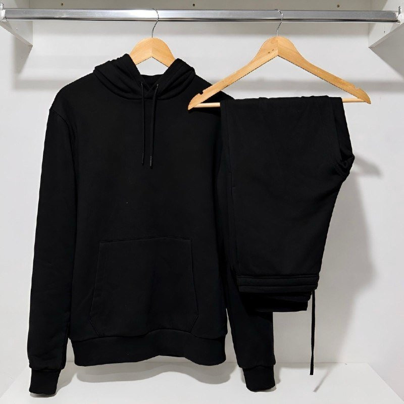 Conjunto Blusa De Moletom e Calça Liso