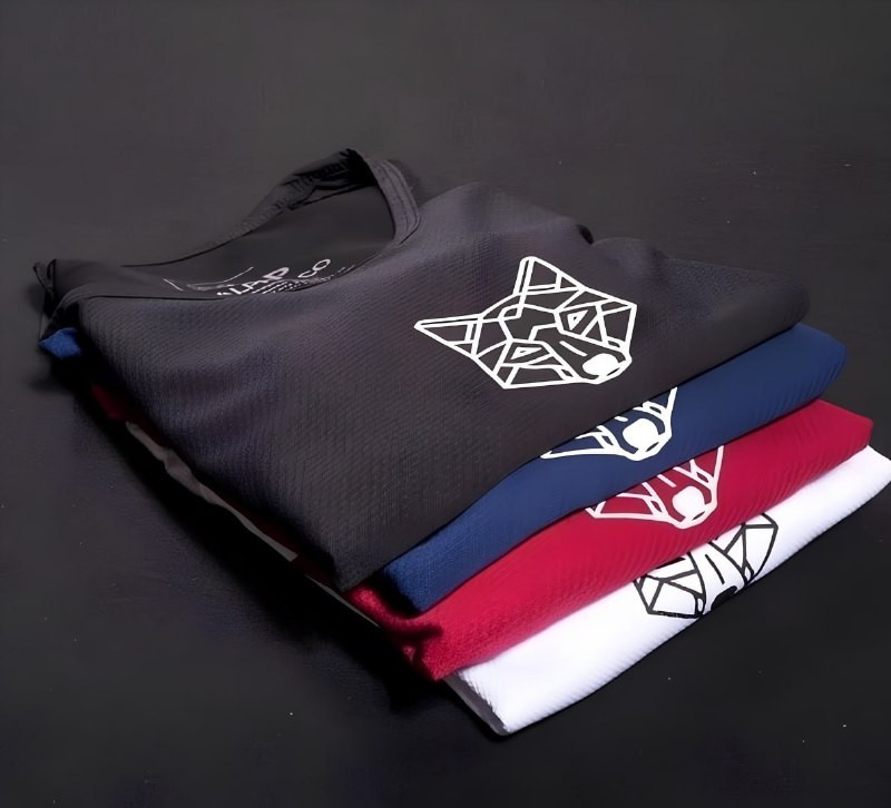 Kit 3 Camisetas Dry Lobo Alpha Geométrico