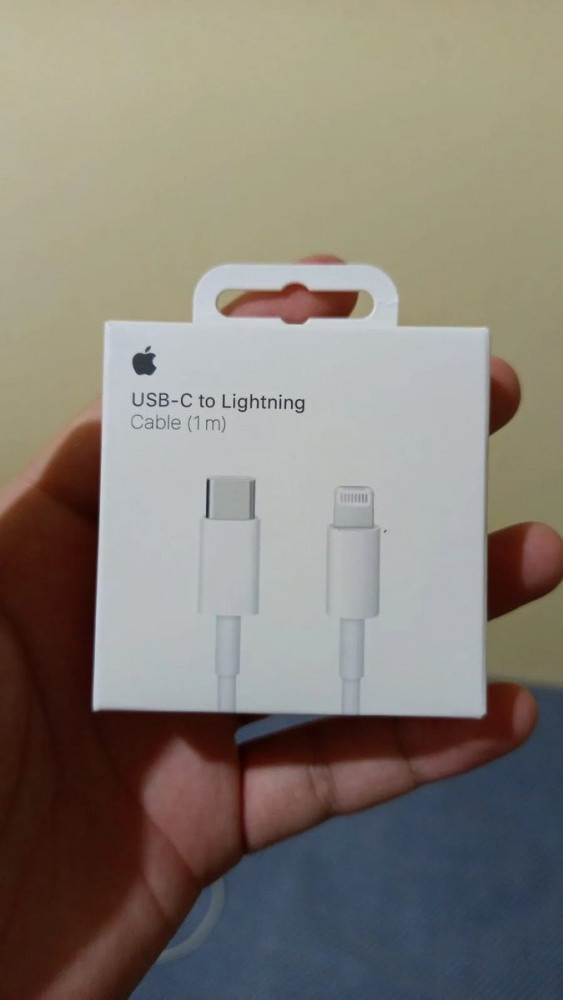 Cabo Carregador Lightning Tipo C Apple 1 Metro Branco