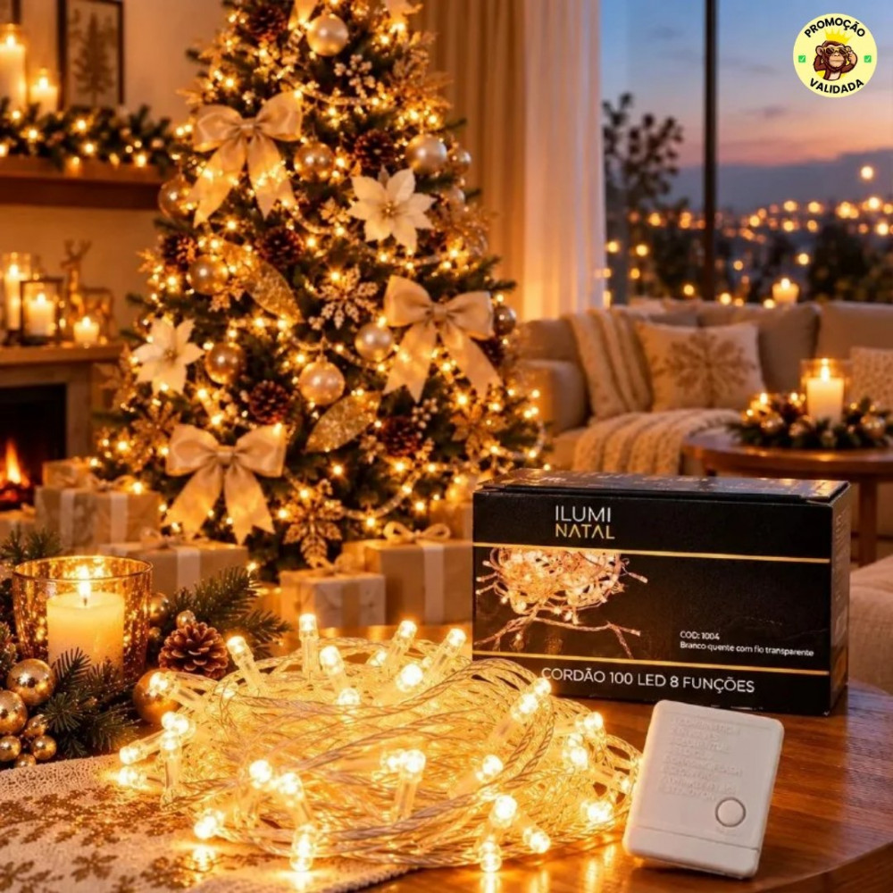 Cordão Pisca Pisca Lph 10 Metros 100 Leds