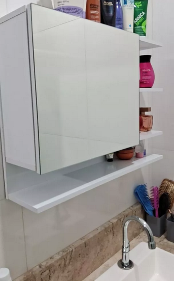 Armário Espelheira com Porta Cleo - Cores
