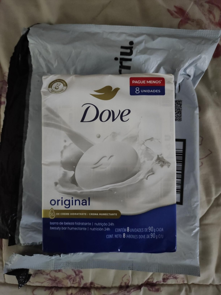 Dove Sabonete Em Barra Branco 90G - 8 Unidades